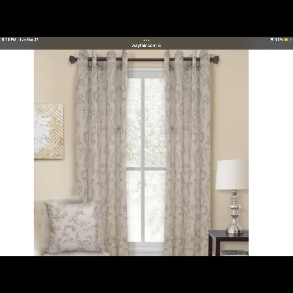 Curtains 2 panels - Picture 2 of 6